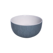 Lagoon Ceramic Bowl - 580Ml, Leaf Pattern