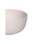 Ivory Ceramic Bowl - 580Ml, Fish Scale