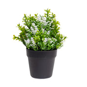 VON CASA White Flower Artificial Potted Plant