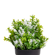VON CASA White Flower Artificial Potted Plant