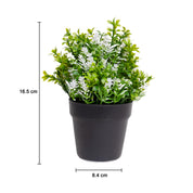 VON CASA White Flower Artificial Potted Plant