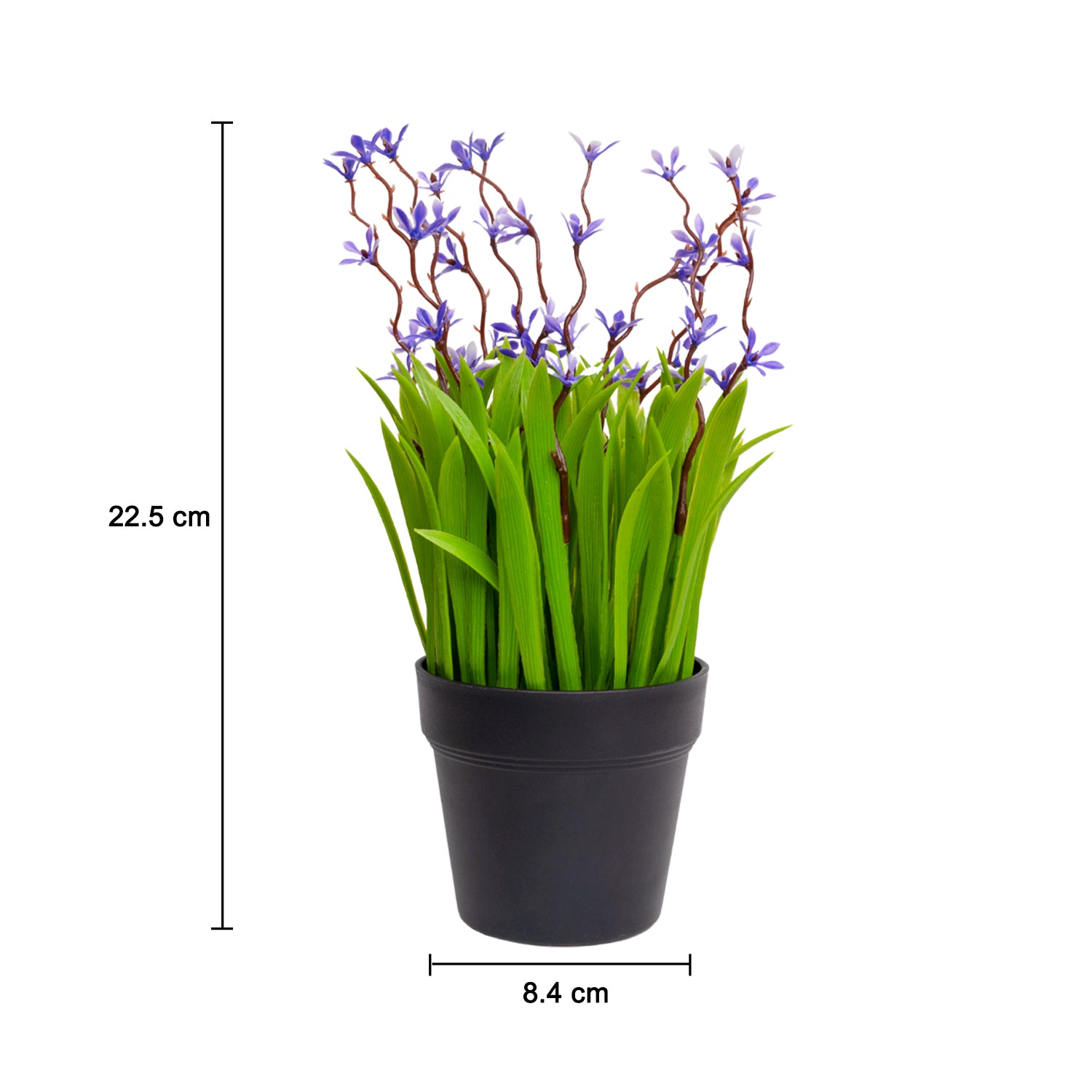 VON CASA White Flower Decorative Artificial Potted Plant