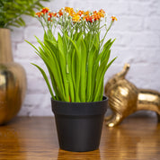 VON CASA Skyblue Flower Artificial Potted Plant
