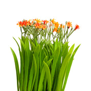VON CASA Skyblue Flower Artificial Potted Plant