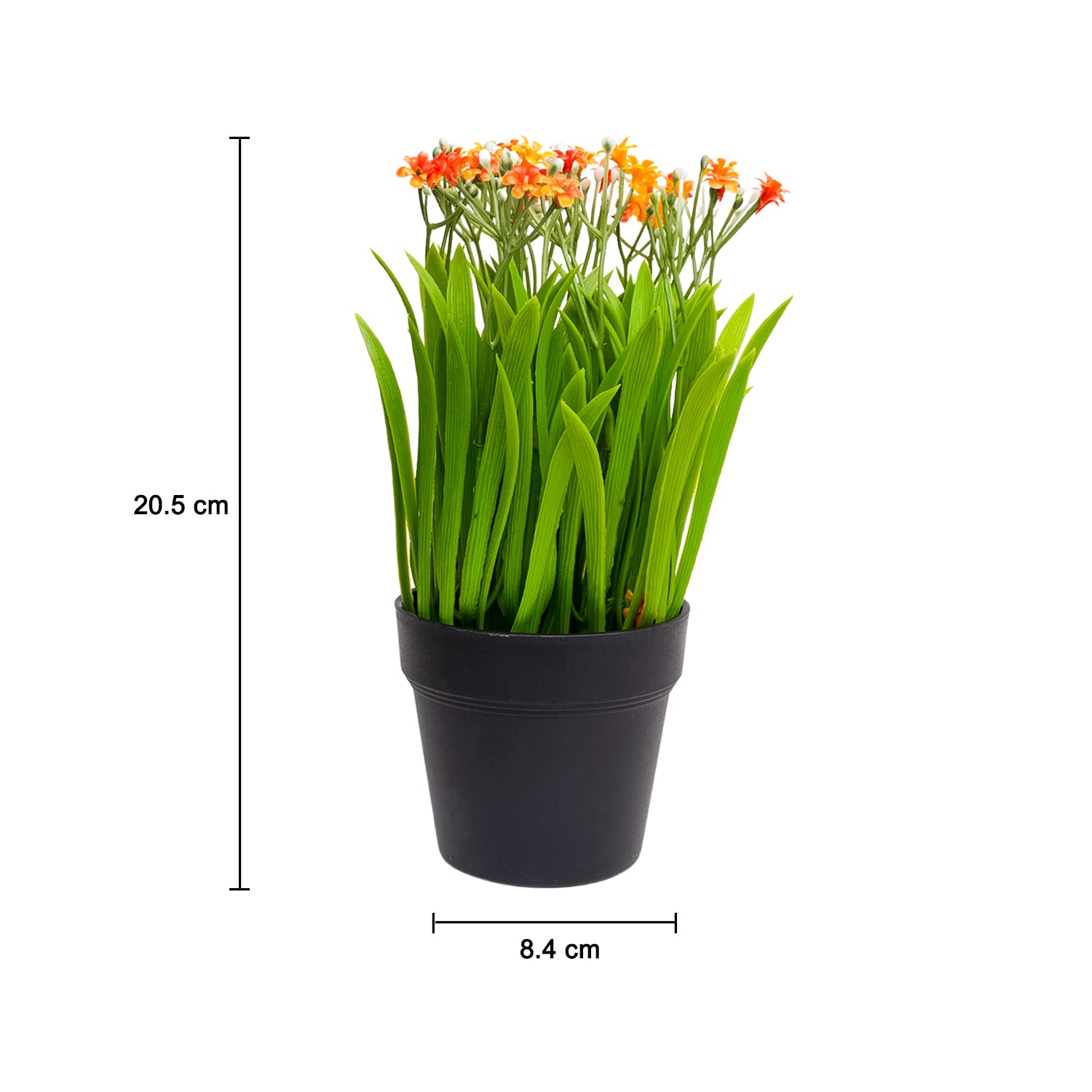 VON CASA Skyblue Flower Artificial Potted Plant