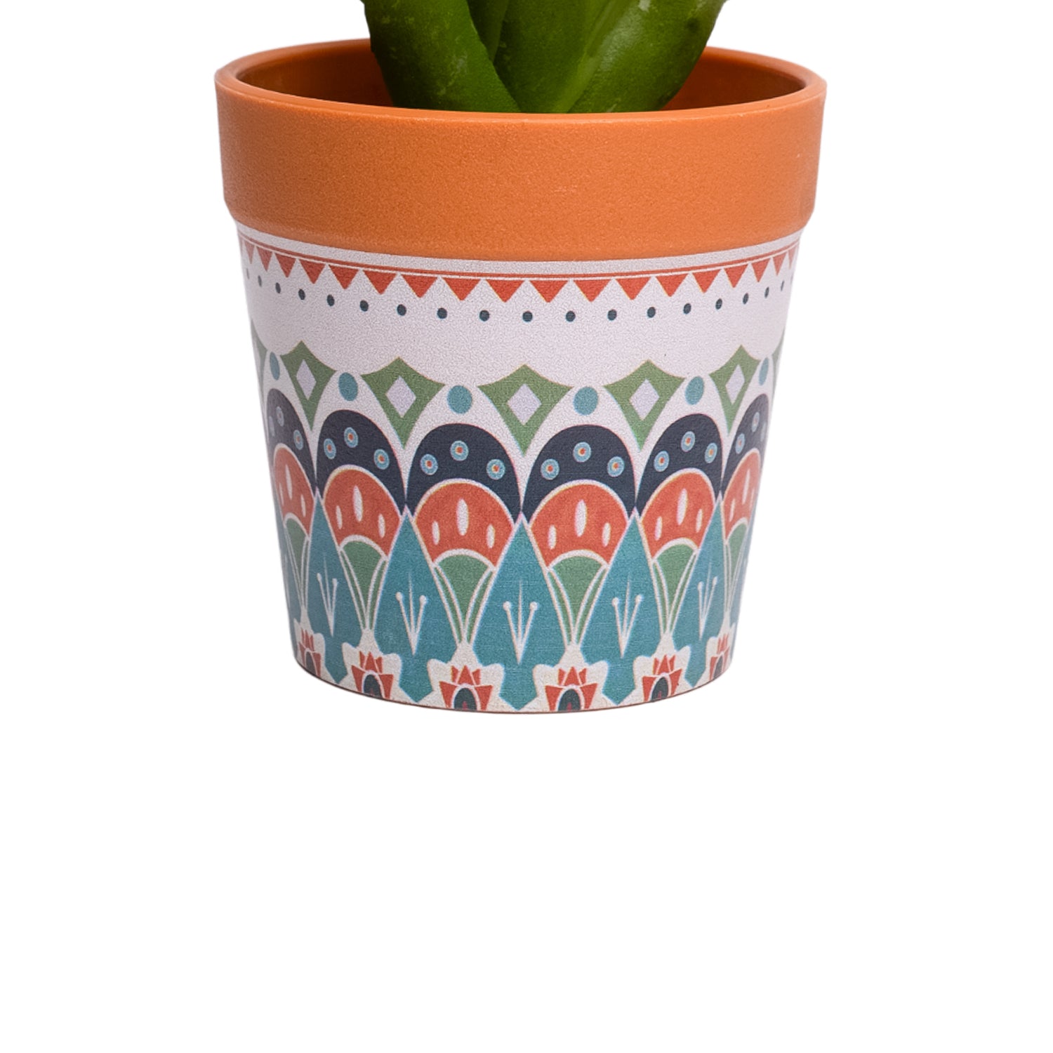 VON CASA Aloevera Artificial Potted Plant - Mandala Style