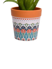 VON CASA Aloevera Artificial Potted Plant - Mandala Style - MARKET99