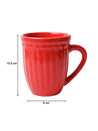 VON CASA Ceramic Coffee & Tea Mug - 300 Ml, Red - MARKET99