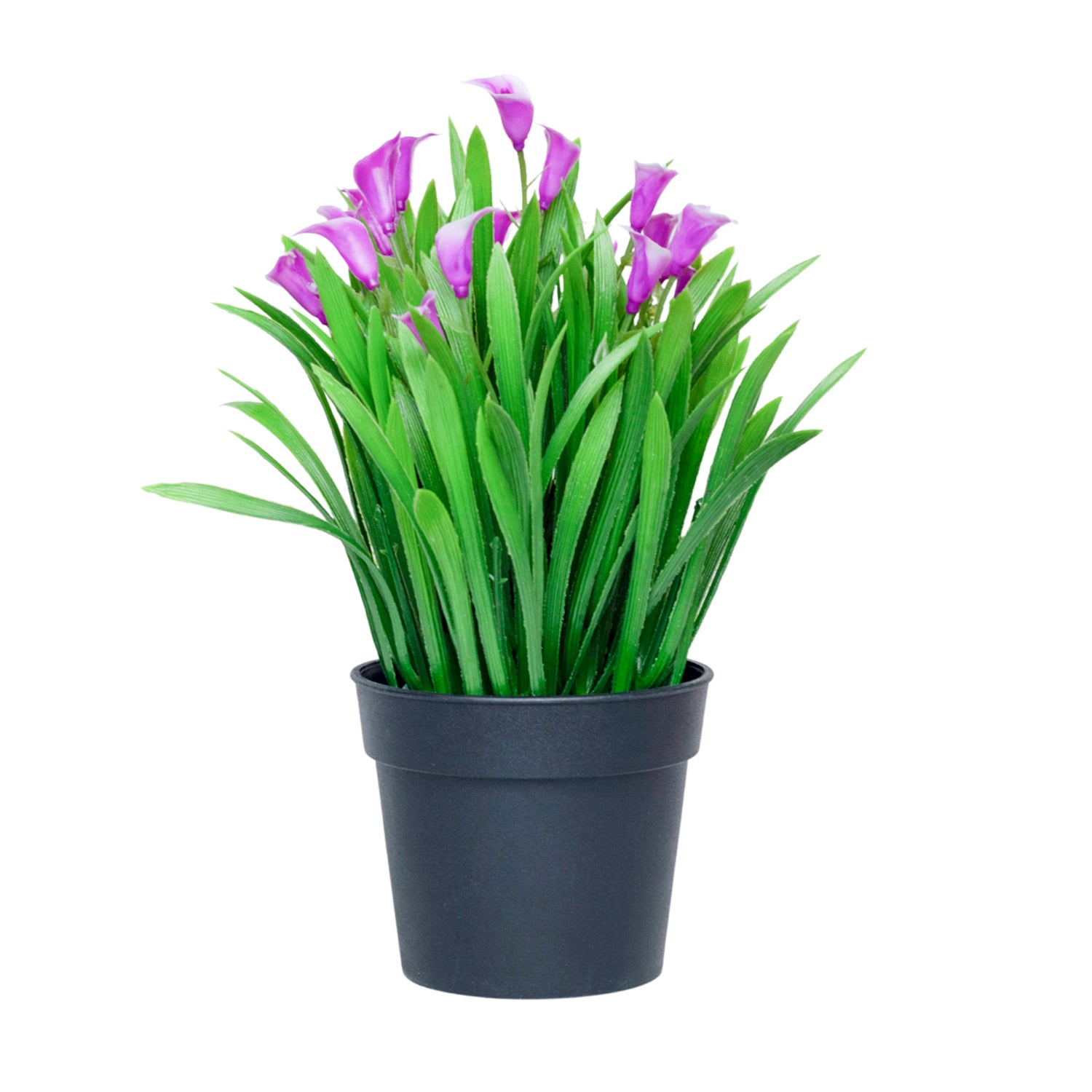 Lavender Artificial Flower With Pot