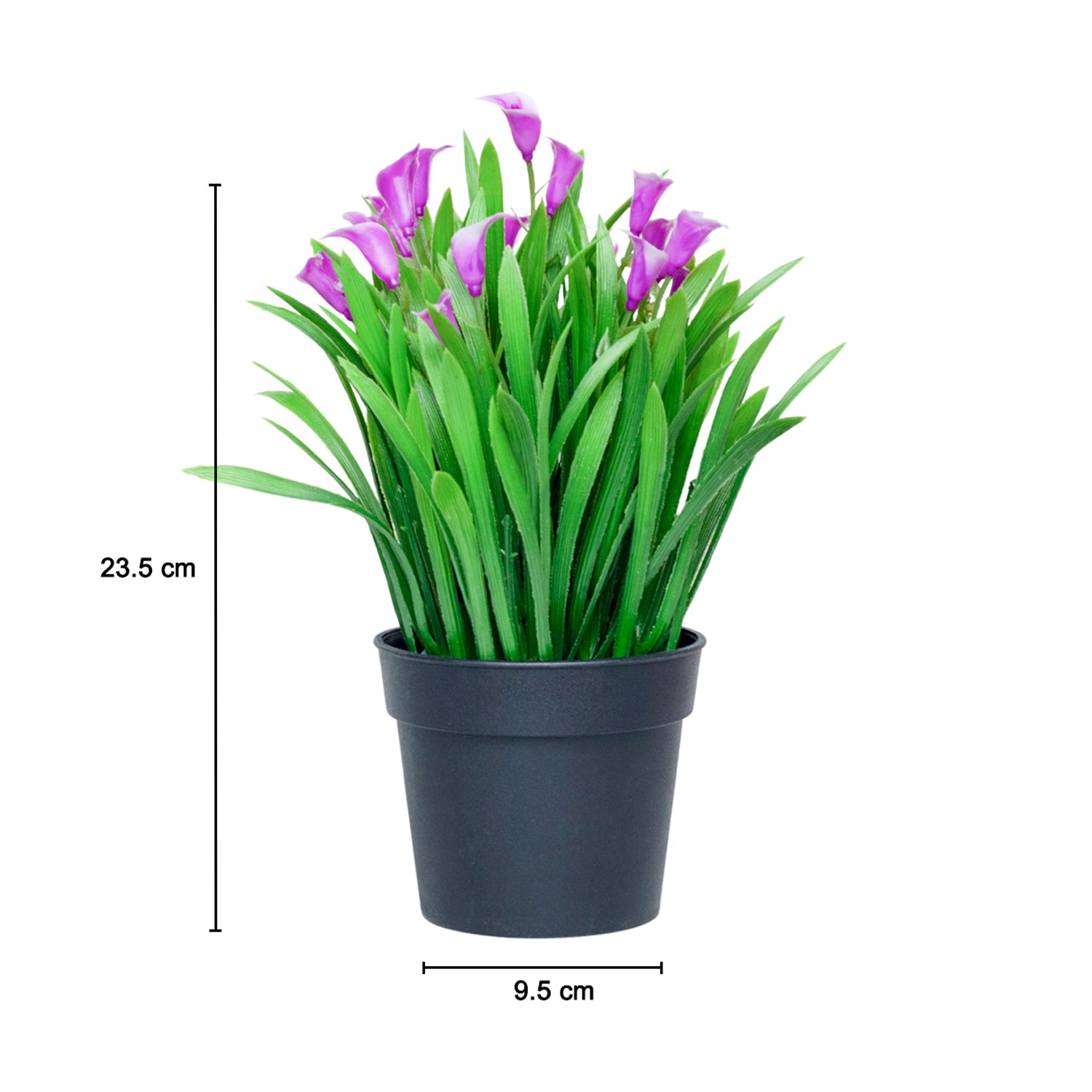Lavender Artificial Flower With Pot