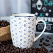 Ceramic Coffee Mug - 380Ml, Dot Repeat