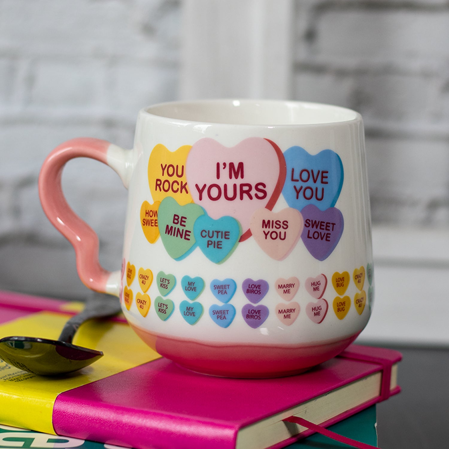 Coffee Cup - 400 Ml, Heart Shape Ballon Print