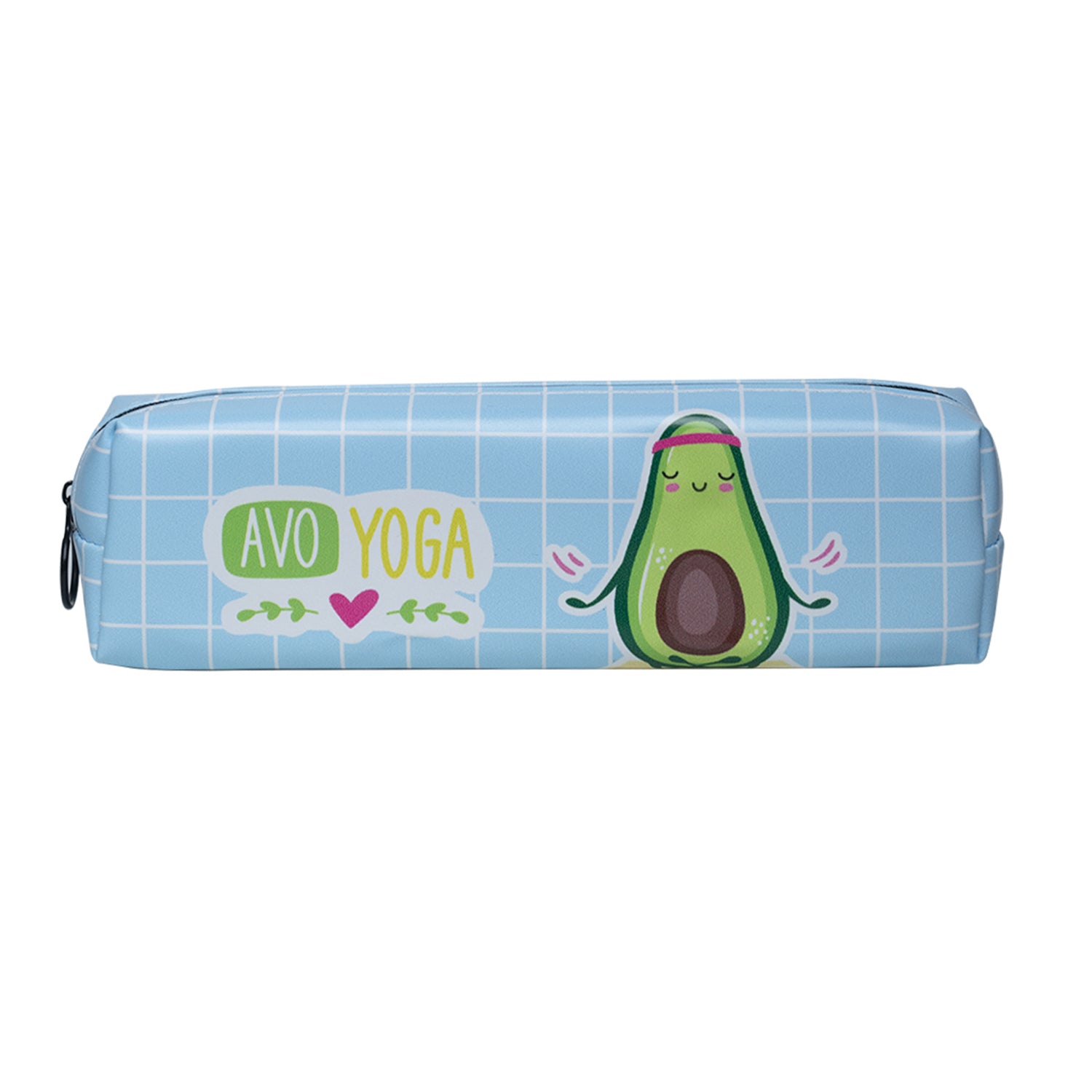 Blue Cute Pencil Pouch - Avacado Print