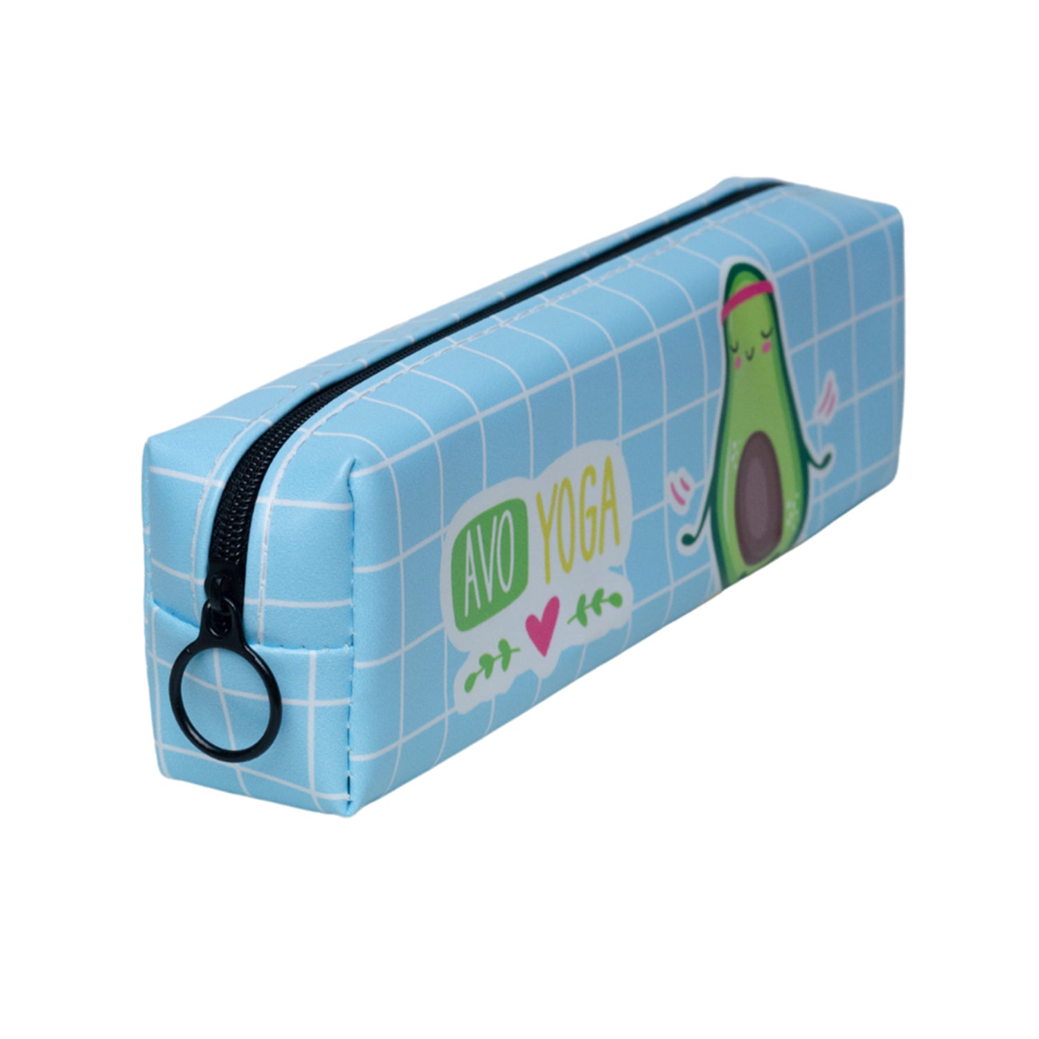 Blue Cute Pencil Pouch - Avacado Print