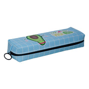 Blue Cute Pencil Pouch - Avacado Print