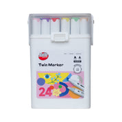 Double Sided Colour Pen Set Of 24 Pcs