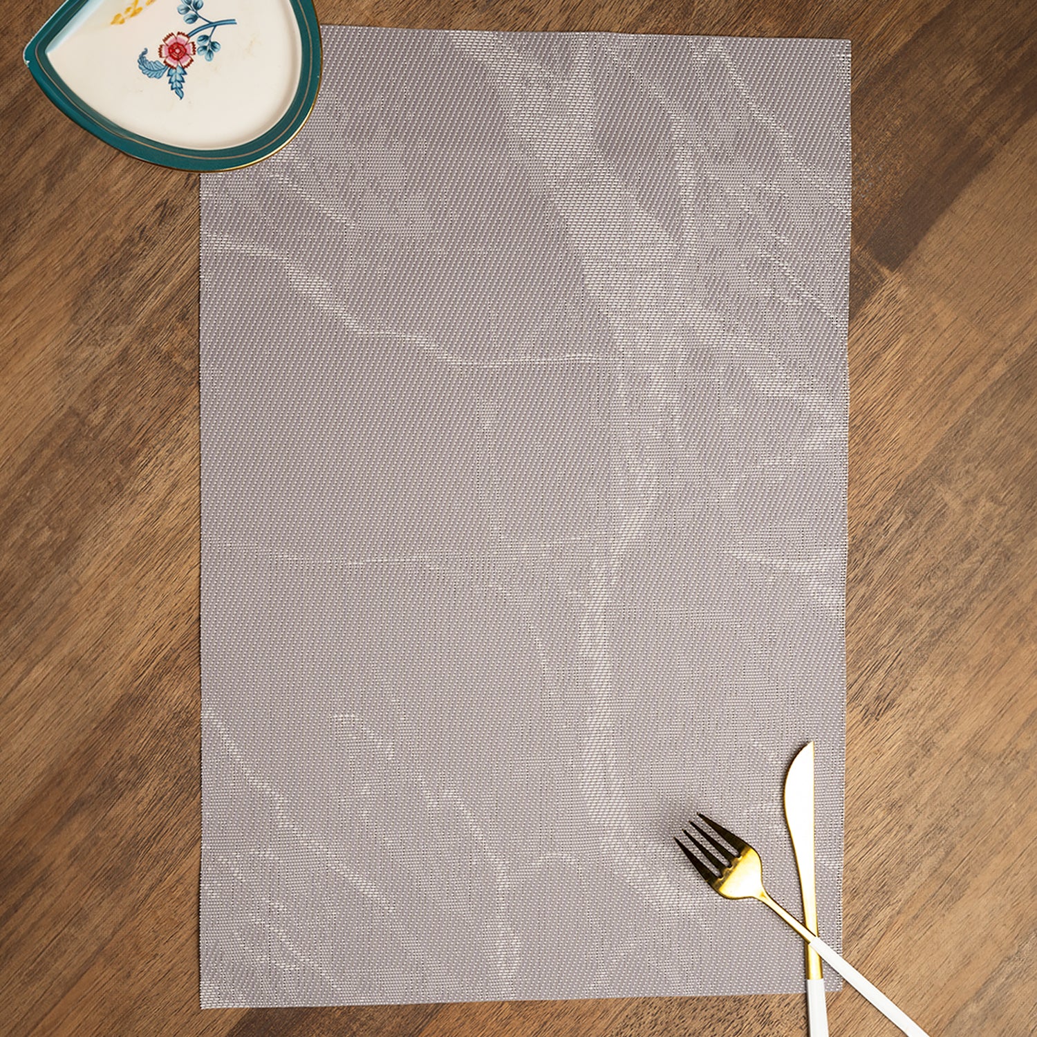 Gray Marble Pattern - Placemat Mat Set Of 4