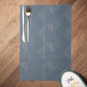 Blue Tringle Pattern - Placemat Mat Set Of 4