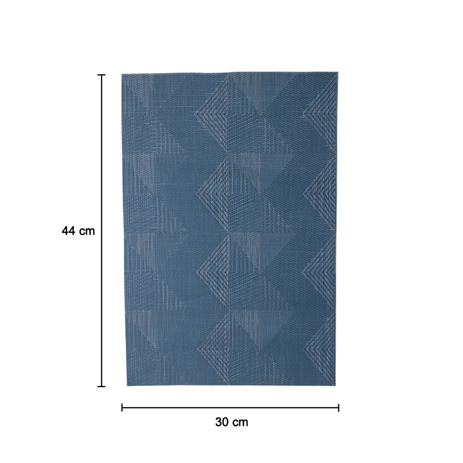 Blue Tringle Pattern - Placemat Mat Set Of 4