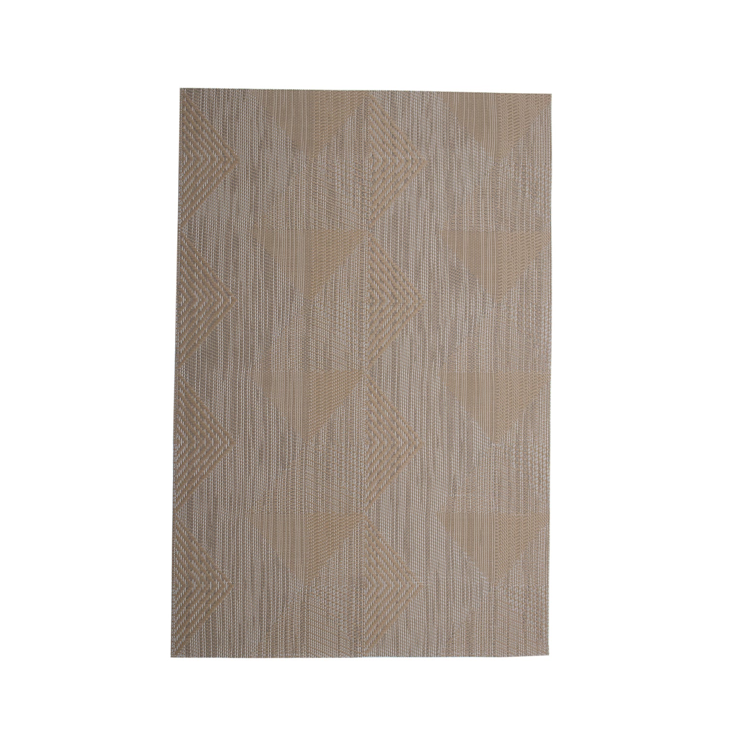 Brown Tringle Pattern - Placemat Mat Set Of 4