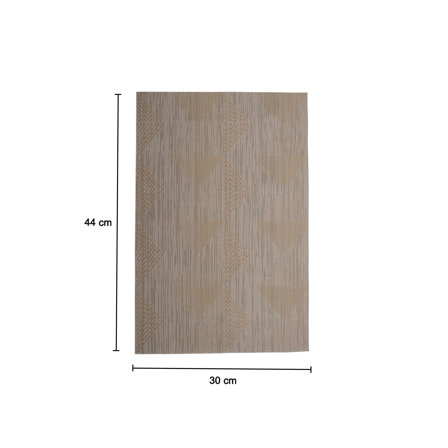 Brown Tringle Pattern - Placemat Mat Set Of 4