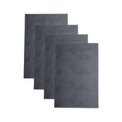 Stone Grey Floral Pattern - Placemat Mat Set Of 4