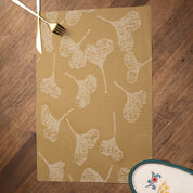 Beige Floral Pattern - Placemat Mat Set Of 4