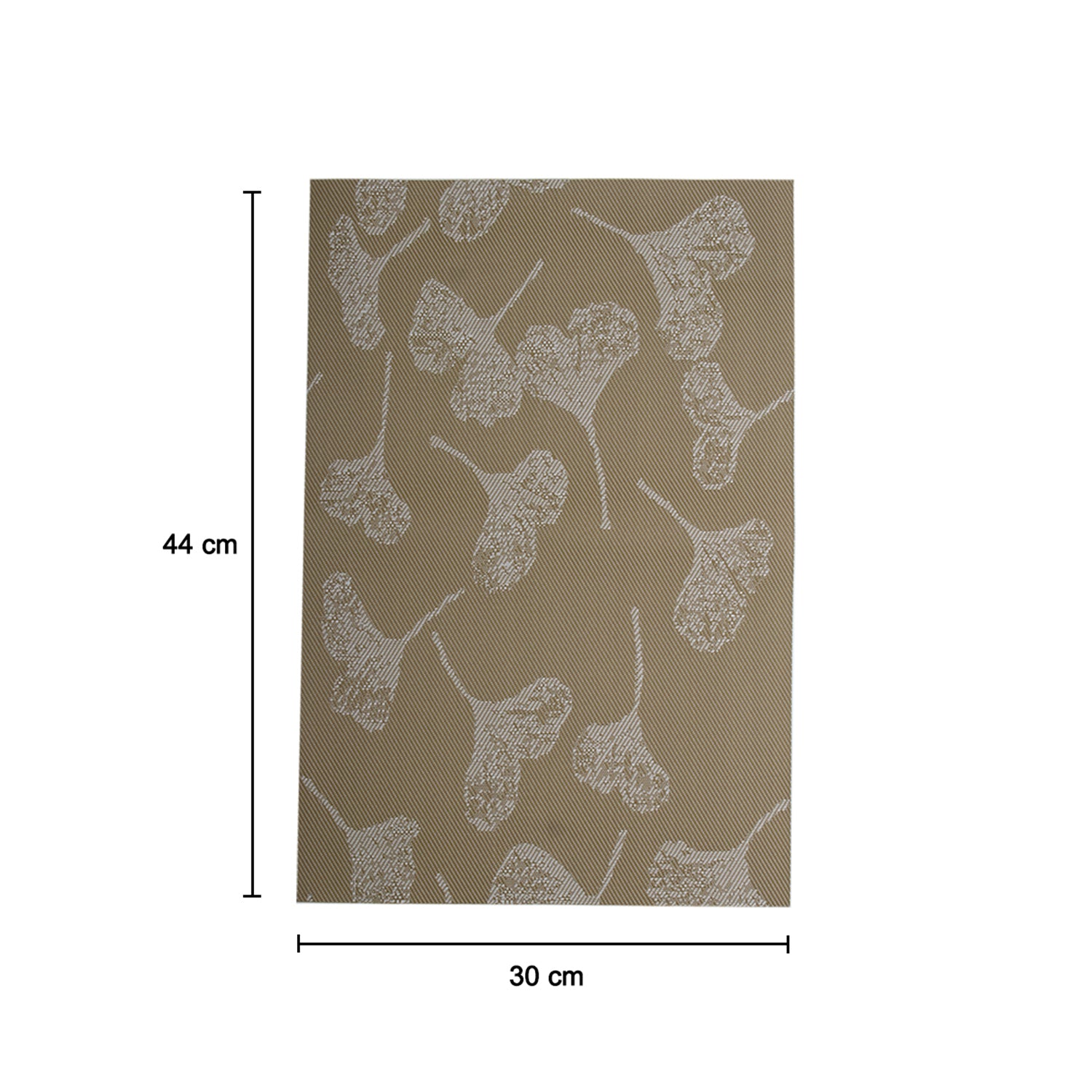 Beige Floral Pattern - Placemat Mat Set Of 4