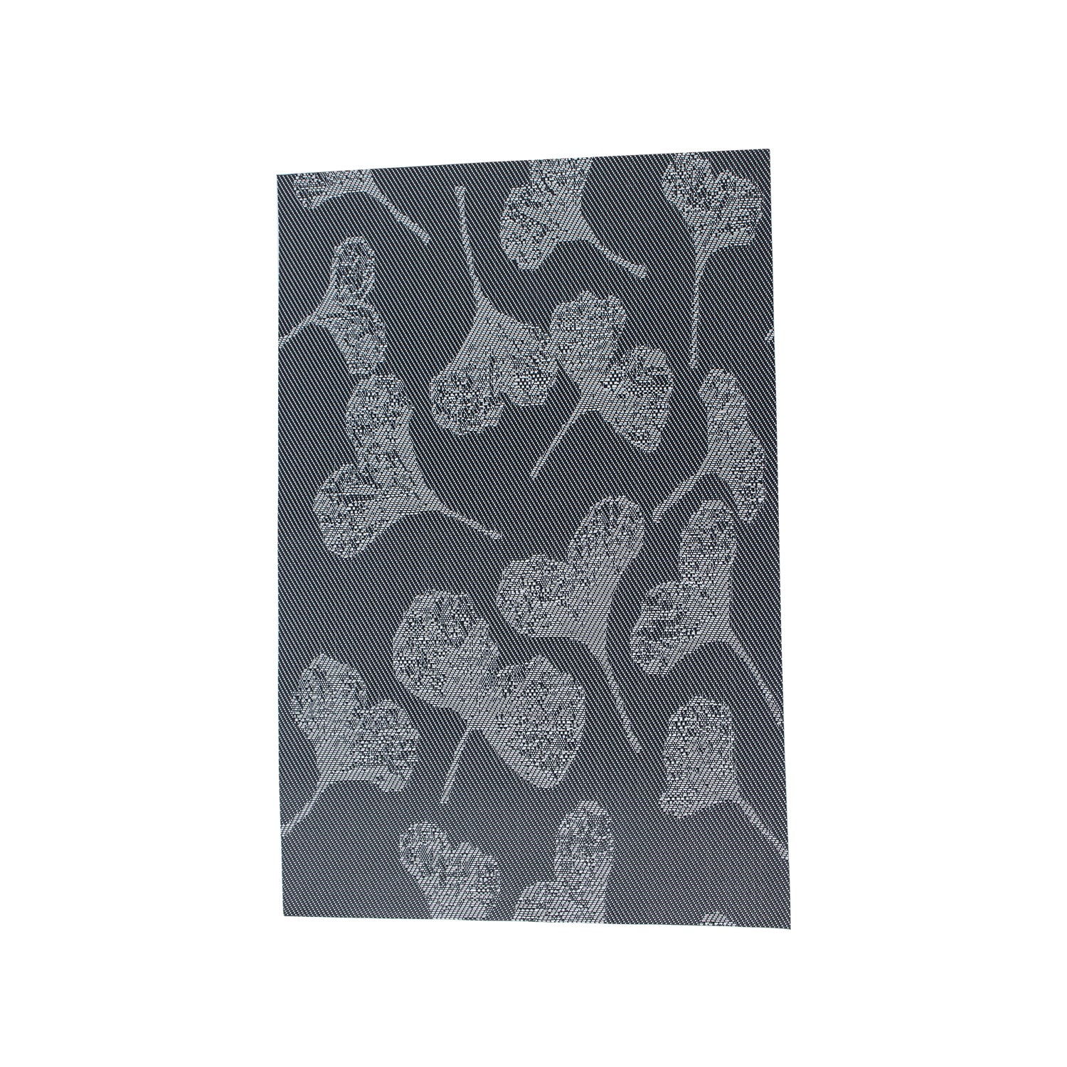 Black Floral Pattern - Placemat Mat Set Of 4
