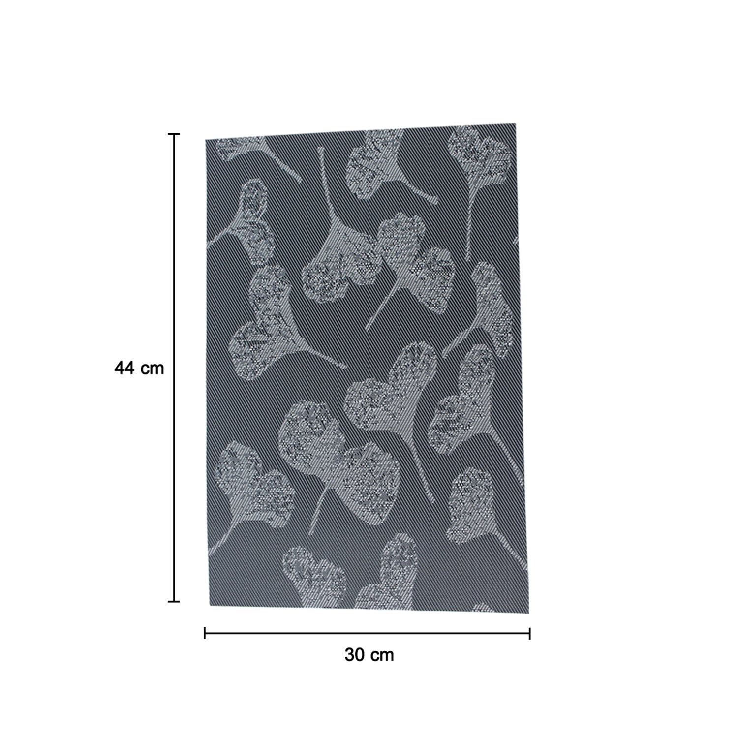 Black Floral Pattern - Placemat Mat Set Of 4