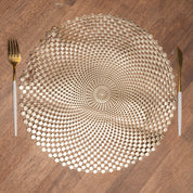 Golden Circles - Placemat Mat Set Of 2
