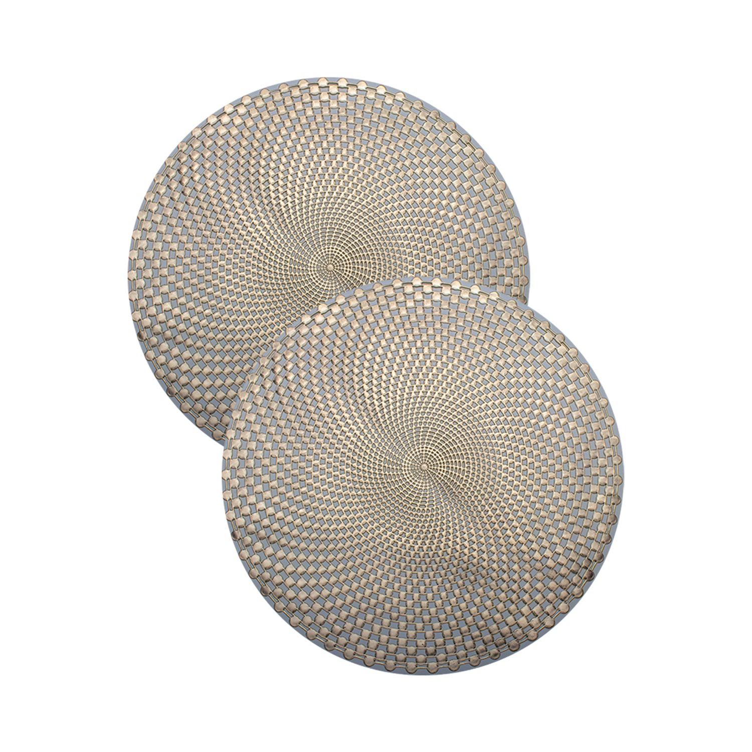 Golden Circles - Placemat Mat Set Of 2