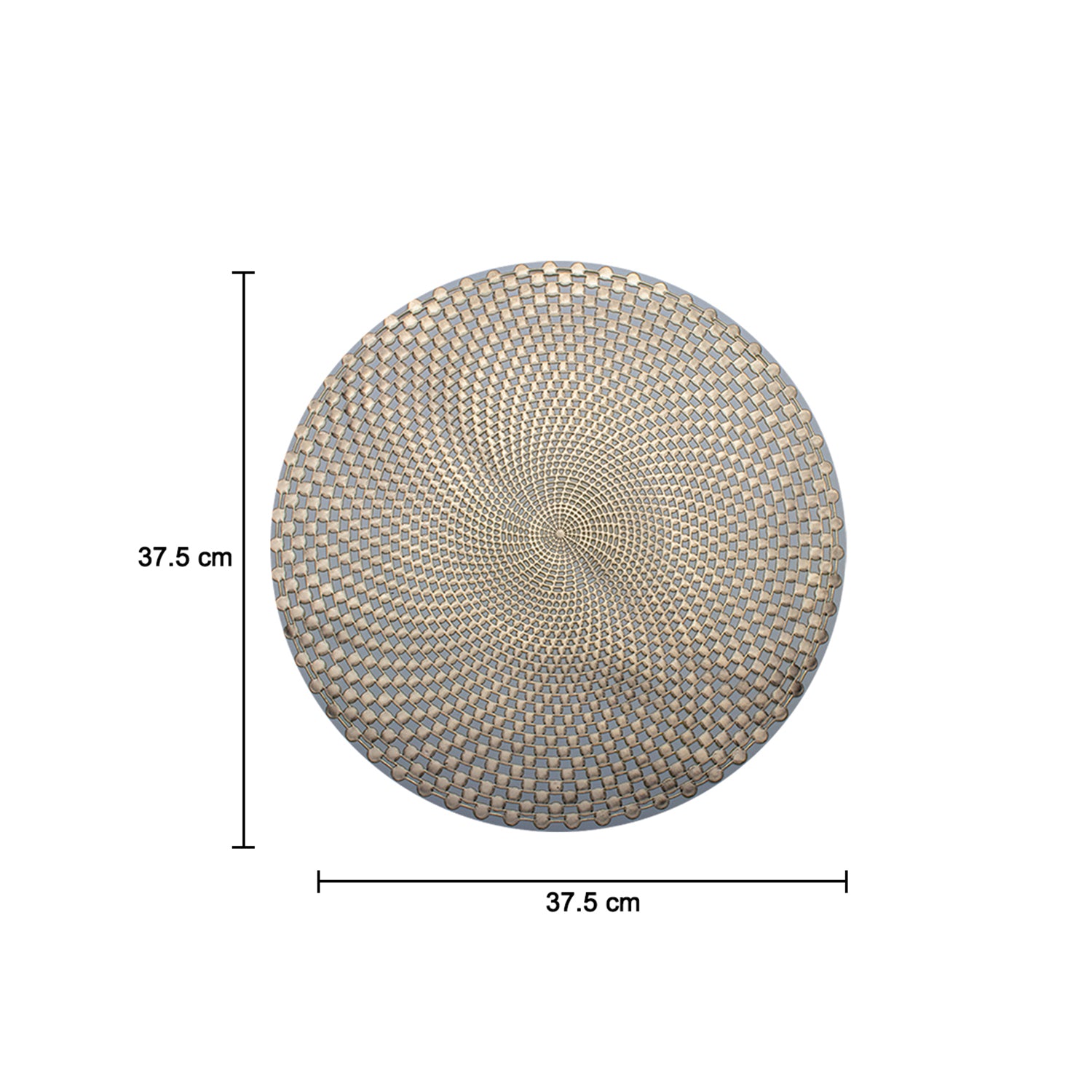 Golden Circles - Placemat Mat Set Of 2