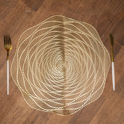 Golden Circles - Placemat Mat Set Of 2