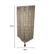 Golden Table Runner - Leaf Pattern