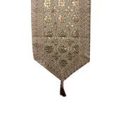 Golden Table Runner - Floral Pattern