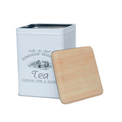 Coffee, Tea & Sugar - Metal Jar Set Of 3, Square & 1600Ml,