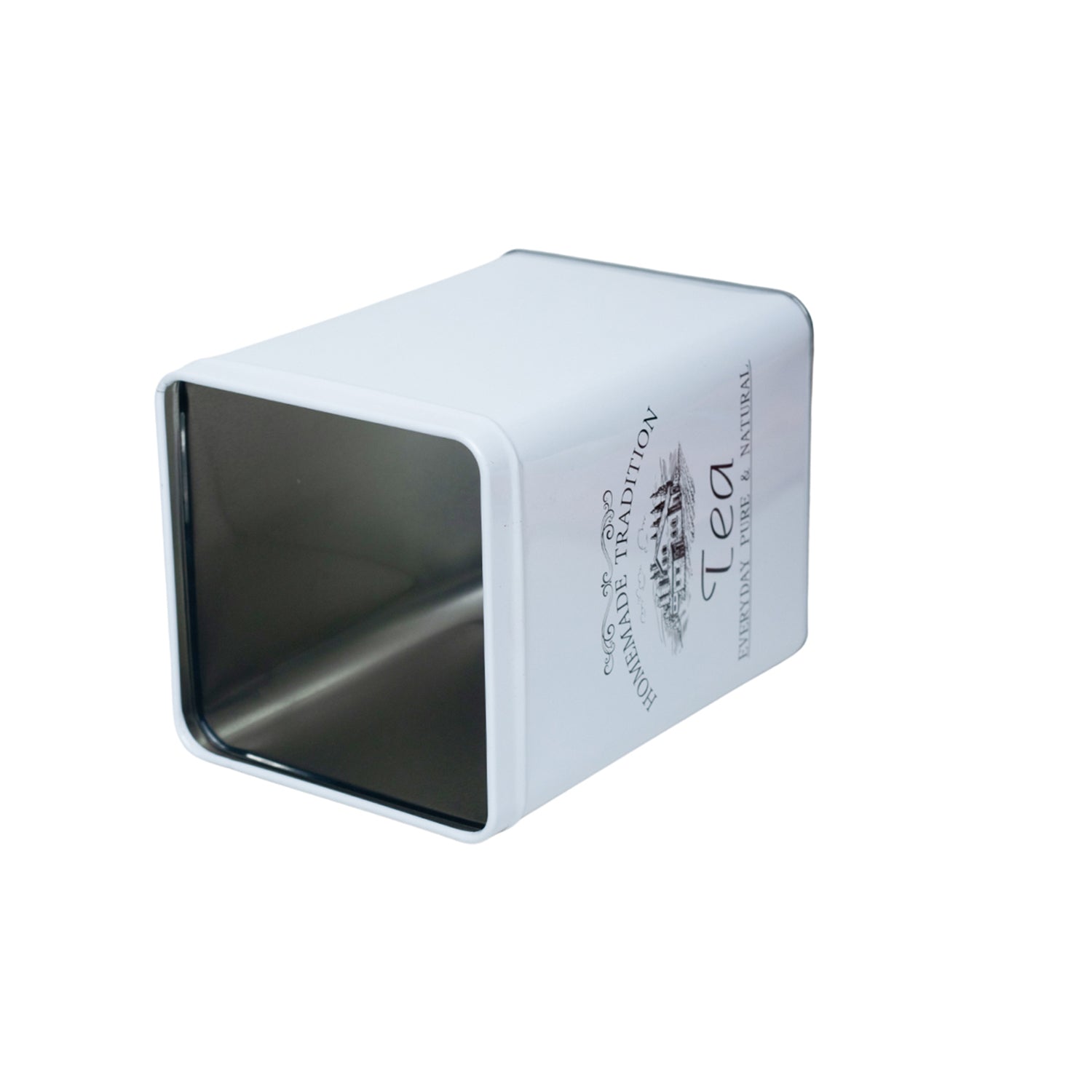 Coffee, Tea & Sugar - Metal Jar Set Of 3, Square & 1600Ml,