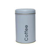 Coffee, Tea & Sugar - Metal Jar Set Of 3, White Color, 1450Ml