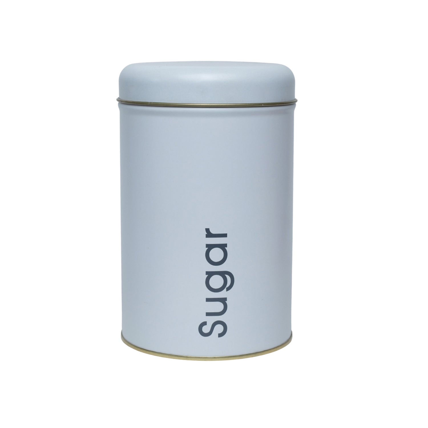 Coffee, Tea & Sugar - Metal Jar Set Of 3, White Color, 1450Ml