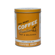 Metal Coffee Jar - Yellow, 1000Ml