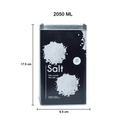 Metal Salt Jar - Black, 2050Ml