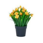 Yellow Artificial Flower With Pot
