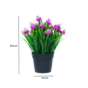 Lavender Artificial Flower With Pot