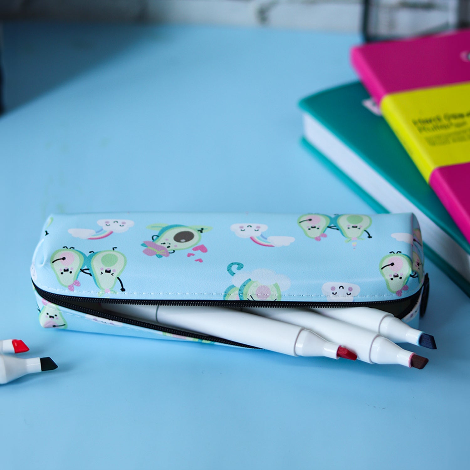Pencil Pouch In Stationery - Avacado Printed