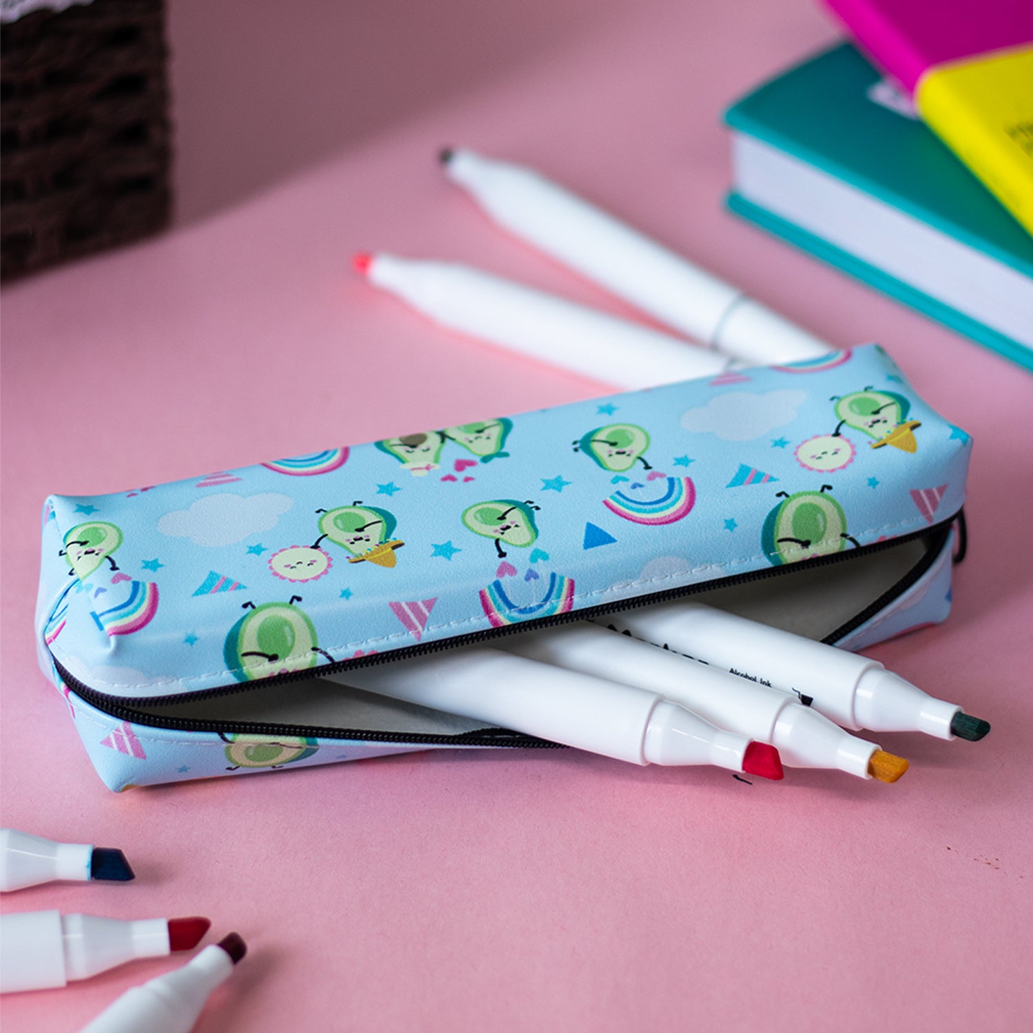 Cute Pencil Pouch - Avacado Printed