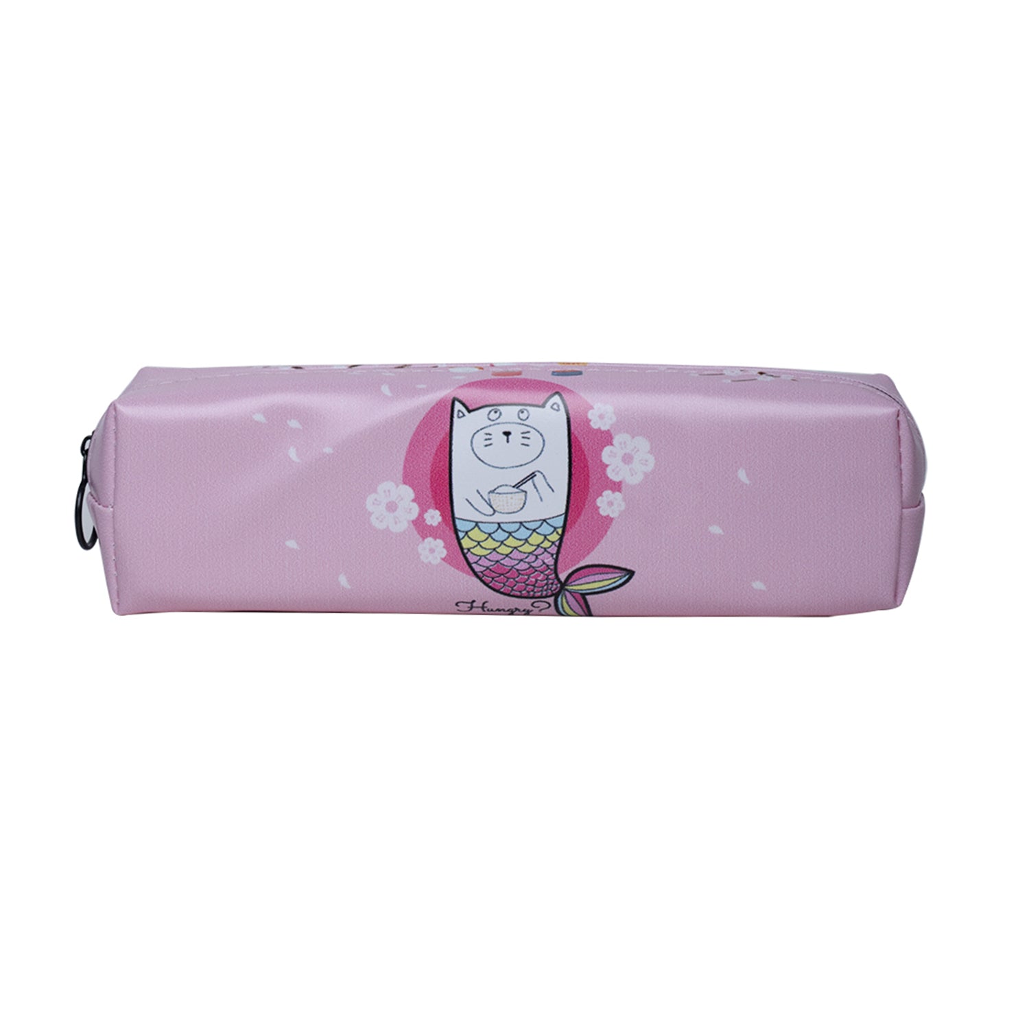 Pink Pencil Bag Pouch - Fish Print