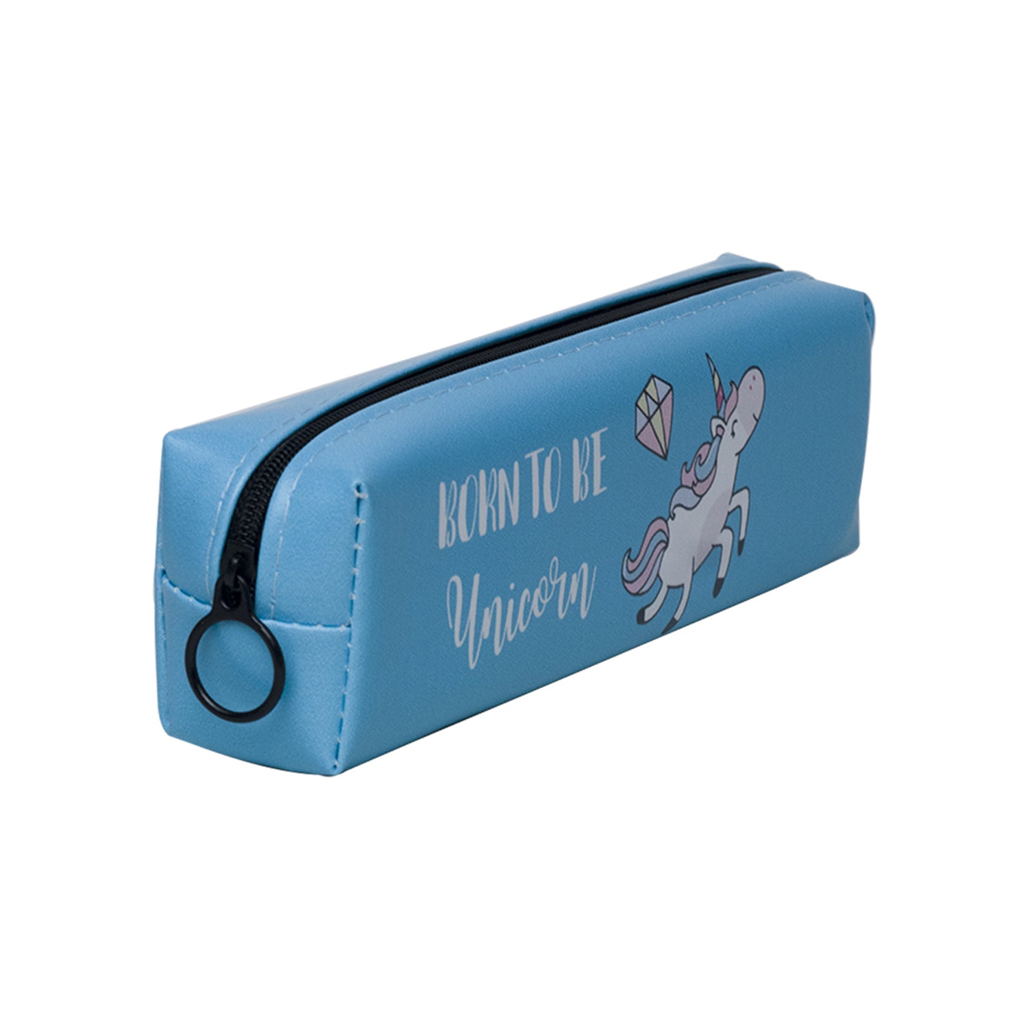 Skyblue Unicorn Cute Pencil Pouch