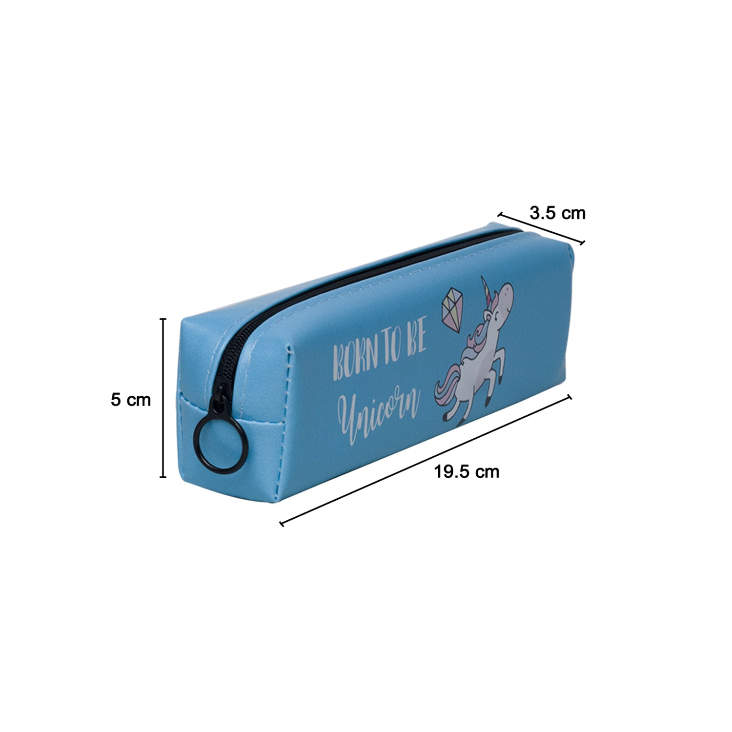 Skyblue Unicorn Cute Pencil Pouch