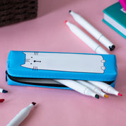 Lavender Pencil Pouch - Cat Print